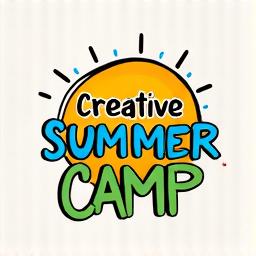Creative summer camp badge