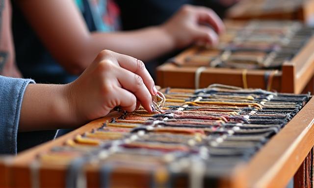 Traditional Filipino weaving workshop